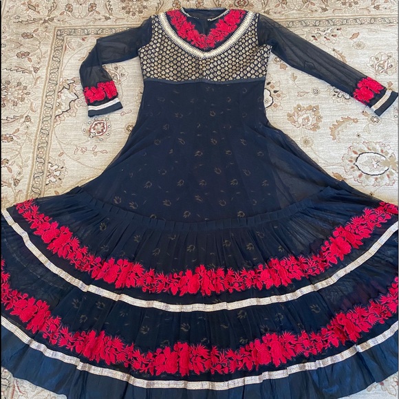 Indian Pakistani Formal kameez shalwar Anarkali style - Picture 2 of 6